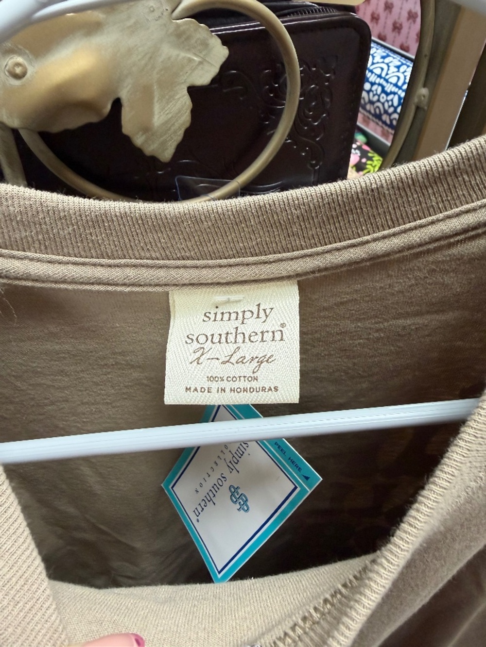 Simply Southern Brown/Tan Fall Long Sleeve Tshirt